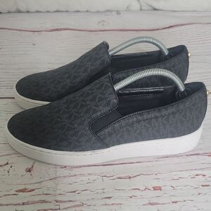 MICHAEL KORS Black Signature Slip Ons Women's Size 8